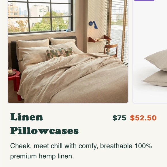 *~BUFFY~* Linen Duvet Cover and Pillowcases! - Picture 4 of 5